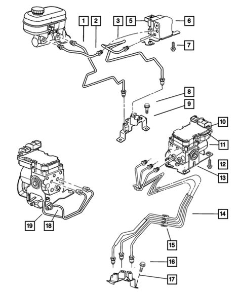 dodge durango brake line junction box front|Brake Lines and Hoses for 2003 Dodge Durango .